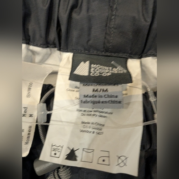 MEC Lightweight Rain Pants Mens Size Medium Gray New With Tags - Picture 4 of 11